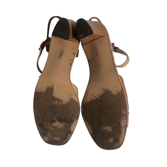 Vintage Red Cross leather platform heel sandals. Sz 7.5M - Picture 4 of 4